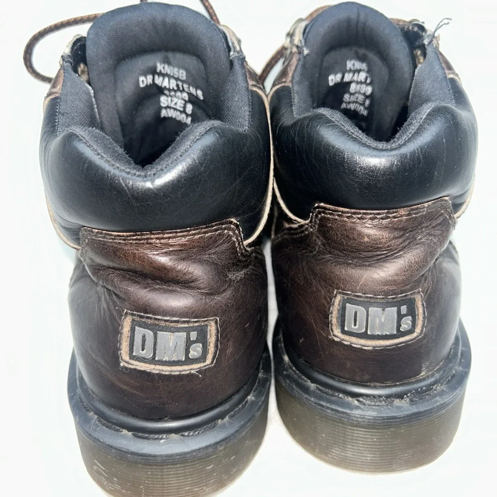 Dr Martens Mens Size 8 Vintage 8699 Boots Brown, VTG‎